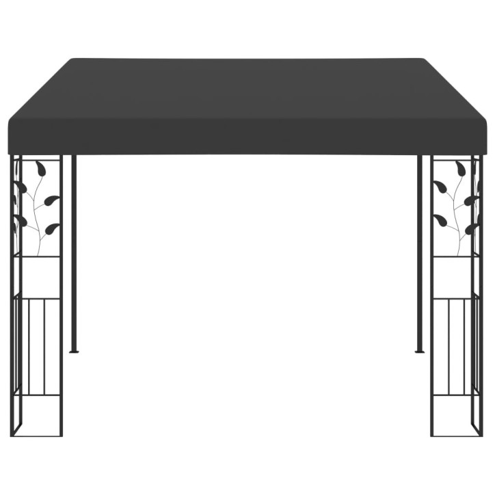 Prie sienos montuojama pavėsinė, antracito, 3x3x2,5m