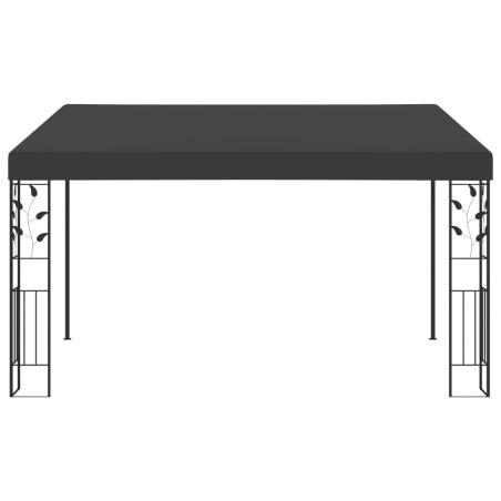 Prie sienos montuojama pavėsinė, antracito, 4x3x2,5m