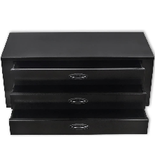 Įrankių dėžė, 3 stalčiai, metalinė, juoda