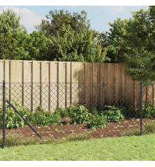 Tinklinė tvora, antracito spalvos, 0,8x25m