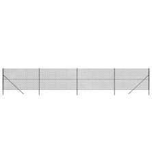 Tinklinė tvora, antracito spalvos, 1,4x10m