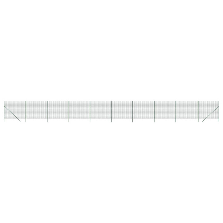 Vielinė tinklinė tvora, žalia, 2x25m, galvanizuotas plienas