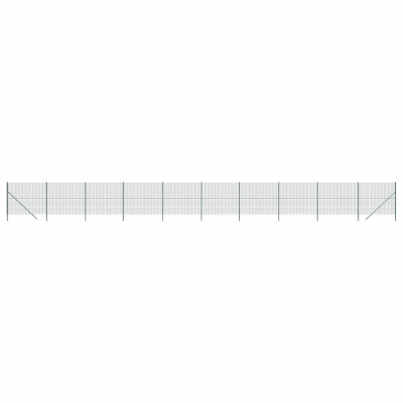 Vielinė tinklinė tvora, žalia, 1,4x25m, galvanizuotas plienas