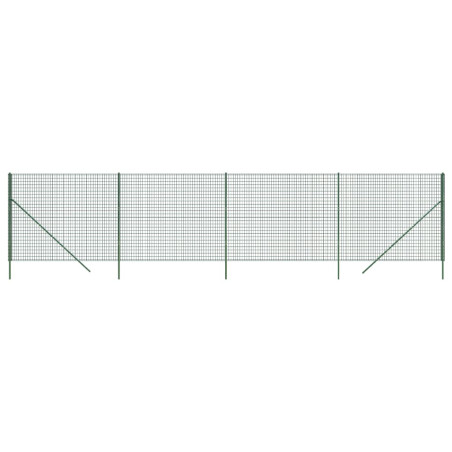 Vielinė tinklinė tvora, žalia, 2x10m, galvanizuotas plienas