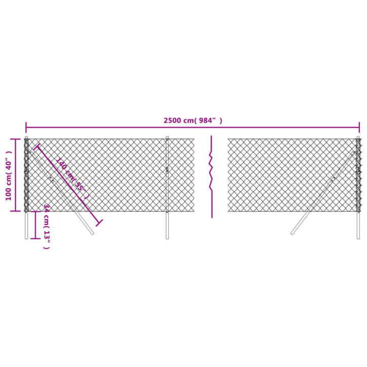 Tinklinė tvora, žalios spalvos, 1x25m