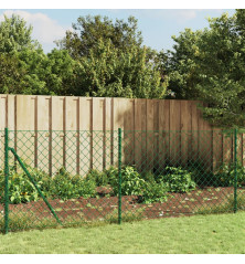 Tinklinė tvora su smaigais, žalios spalvos, 0,8x10m