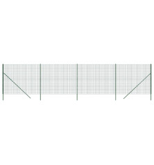 Vielinė tinklinė tvora, žalia, 1,4x10m, galvanizuotas plienas