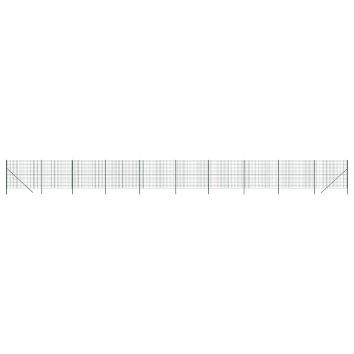 Vielinė tinklinė tvora, žalia, 1,8x25m, galvanizuotas plienas