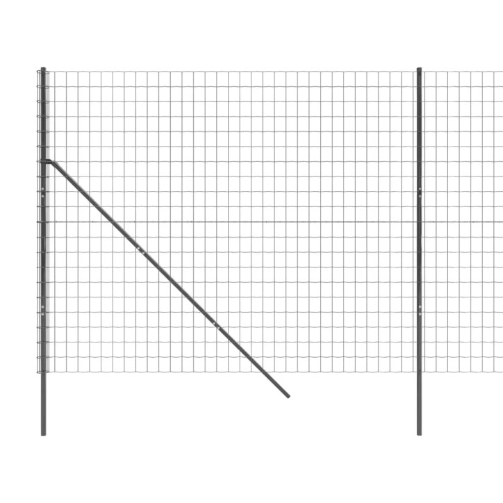 Vielinė tinklinė tvora, antracito, 2x25m, galvanizuotas plienas