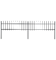 Sodo tvora su iečių viršugal., juoda, 3,4x0,6m, plienas