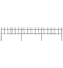 Sodo tvora su iečių viršugal., juoda, 5,1x0,6m, plienas