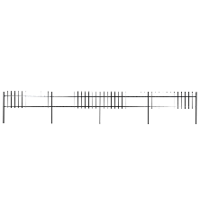 Sodo tvora su iečių viršugal., juoda, 6,8x0,6m, plienas