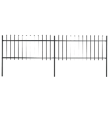Sodo tvora su iečių viršugal., juoda, 3,4x0,8m, plienas
