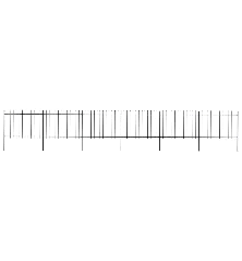 Sodo tvora su iečių viršugal., juoda, 10,2x1,2m, plienas