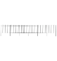 Sodo tvora su iečių viršugal., juoda, 10,2x1,5m, plienas