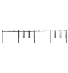 Sodo tvora su apvaliais viršugaliais, juoda, 6,8x0,8 m, plienas