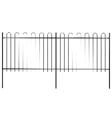 Sodo tvora su apvaliais viršugaliais, juoda, 3,4x1,2 m, plienas