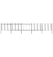 Sodo tvora su apvaliais viršugaliais, juoda, 8,5x1,2 m, plienas