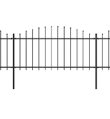 Sodo tvora su iečių viršug., juoda, (0,5-0,75)x3,4m, plienas
