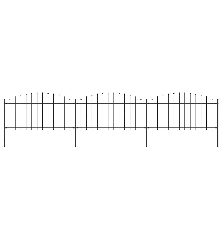 Sodo tvora su iečių viršug., juoda, (0,5-0,75)x5,1m, plienas