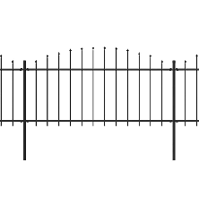 Sodo tvora su iečių viršug., juoda, (0,5-0,75)x5,1m, plienas