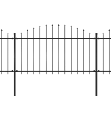 Sodo tvora su iečių viršug., juoda, (1,25-1,5)x15,3m, plienas