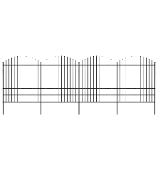 Sodo tvora su iečių viršug., juoda, (1,75-2)x6,8m, plienas