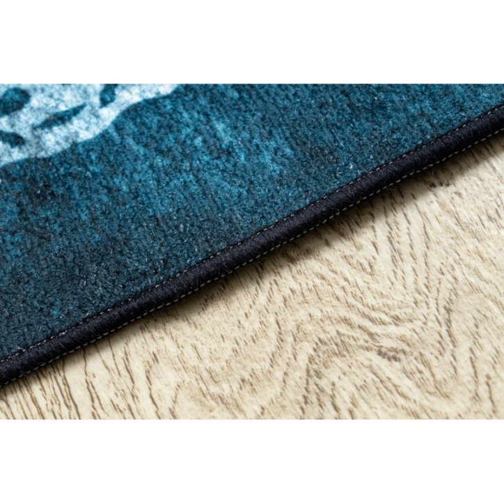 Mėlynas kilimas su ornamentais ANTIKA