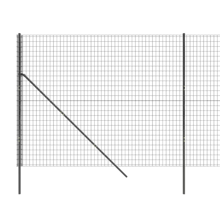 Vielinė tinklinė tvora, antracito, 2,2x25m, plienas