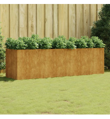 Aukštas sodo lovelis, 280x80x80cm, Corten plienas