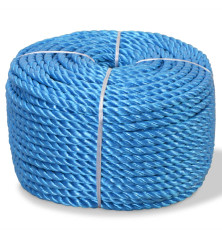 Susukta virvė, mėlyna, 500m, polipropilenas, 8mm