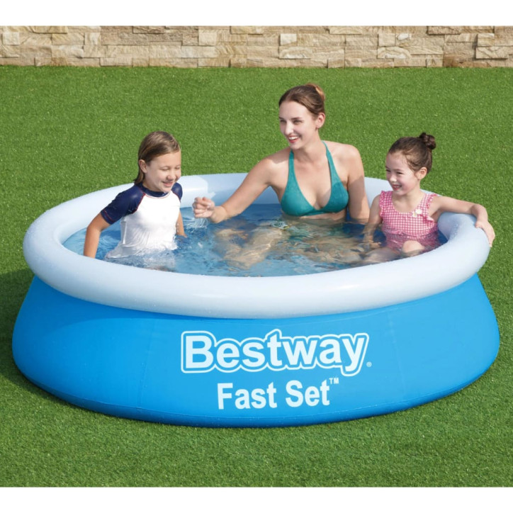 Bestway Fast Set Pripučiamas baseinas, mėlynas, 183x51cm, apskritas