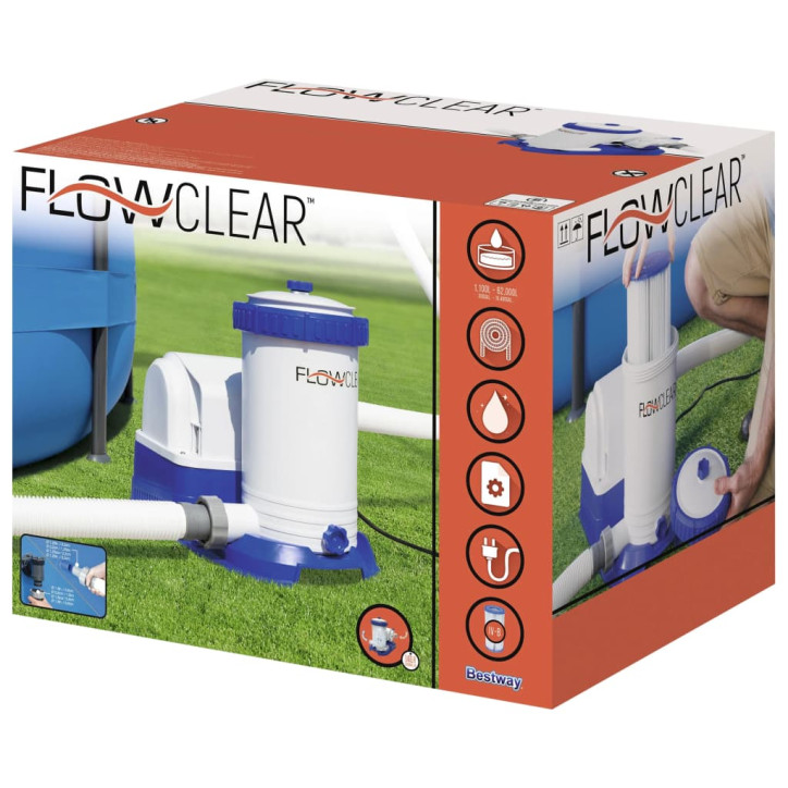 Bestway Flowclear Baseino siurblys su filtru, 9463 l/val.