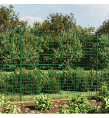 Vielinė tinklinė tvora su smaigais, žalios spalvos, 1,4x25m
