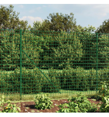 Vielinė tinklinė tvora su smaigais, žalios spalvos, 1,6x25m