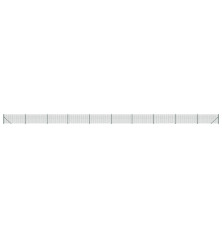 Vielinė tinklinė tvora su flanšais, žalios spalvos, 0,8x25m