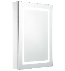 Veidrodinė vonios spintelė su LED apšvietimu, 50x13x70cm