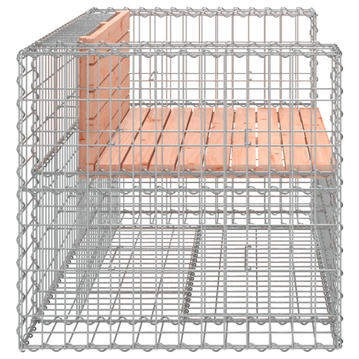 Sodo suoliukas, 143x71x65,5cm, douglas eglė, gabiono dizaino