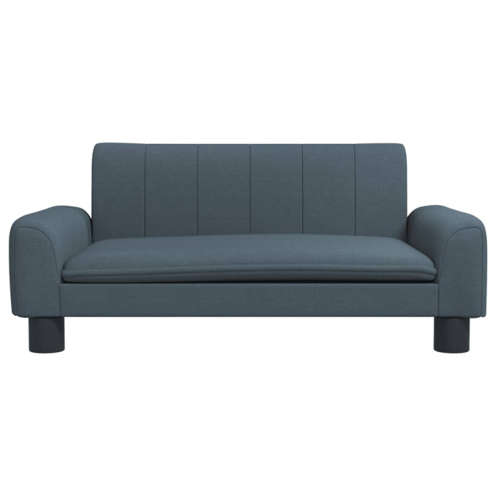 Vaikiška sofa, tamsiai pilkos spalvos, 70x45x30cm, audinys