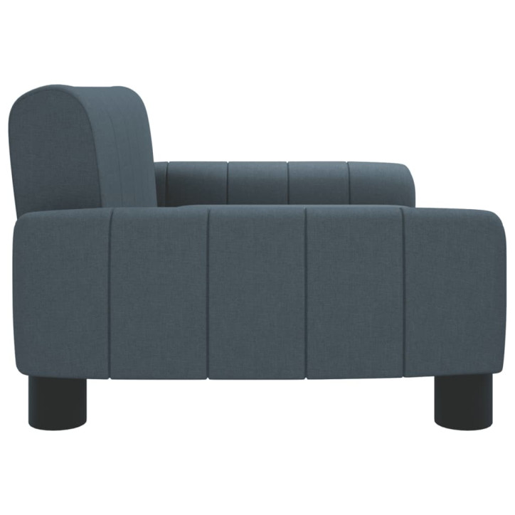 Vaikiška sofa, tamsiai pilkos spalvos, 70x45x30cm, audinys