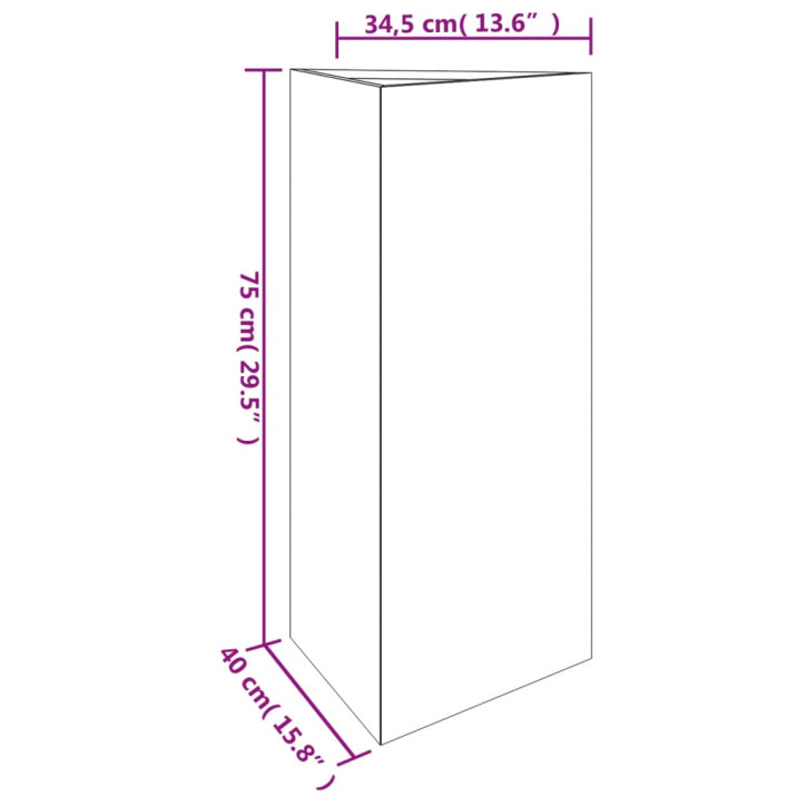 Sodo lovelis, 40x34,5x75cm, Corten plienas