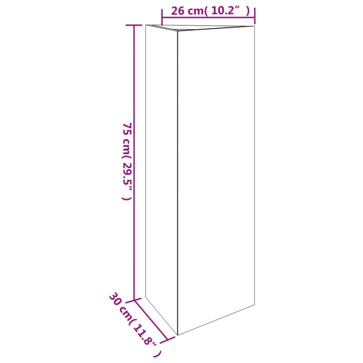 Sodo lovelis, 30x26x75cm, Corten plienas