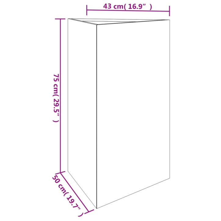 Sodo lovelis, 50x43x75cm, Corten plienas