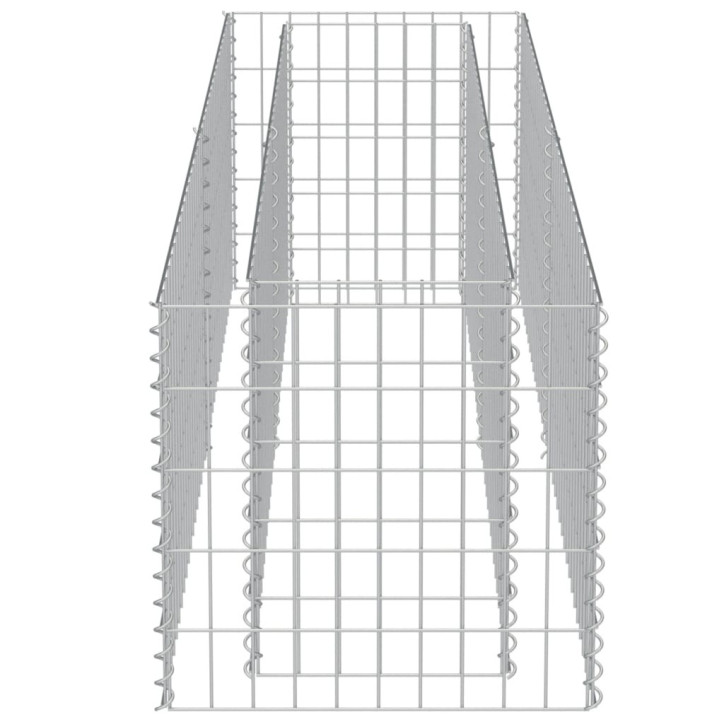 Gabiono vazonas, galvanizuotas plienas, 180x50x50cm, aukštas