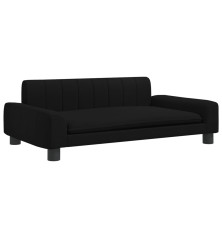 Vaikiška sofa, juodos spalvos, 90x53x30cm, audinys