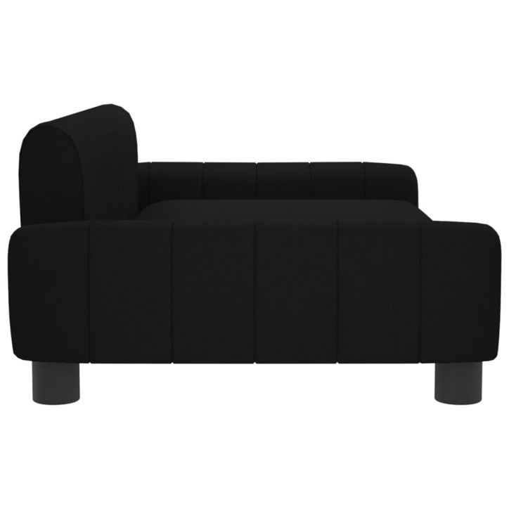 Vaikiška sofa, juodos spalvos, 90x53x30cm, audinys