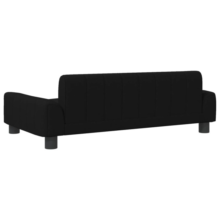 Vaikiška sofa, juodos spalvos, 90x53x30cm, audinys