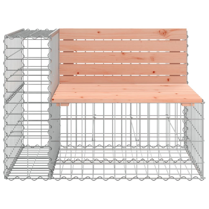 Sodo suoliukas, 184x71x65,5cm, douglas eglė, gabiono dizaino