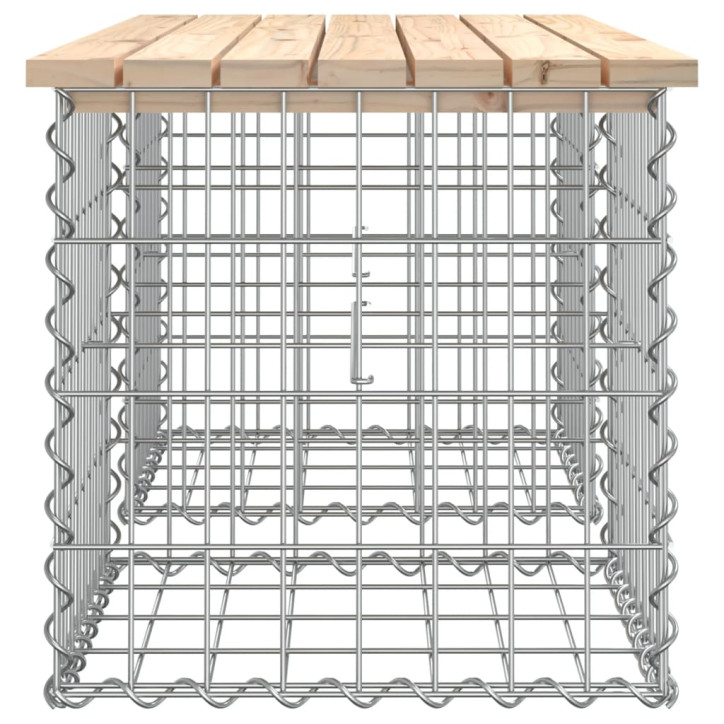 Sodo suoliukas, 103x44x42cm, pušies masyvas, gabiono dizaino