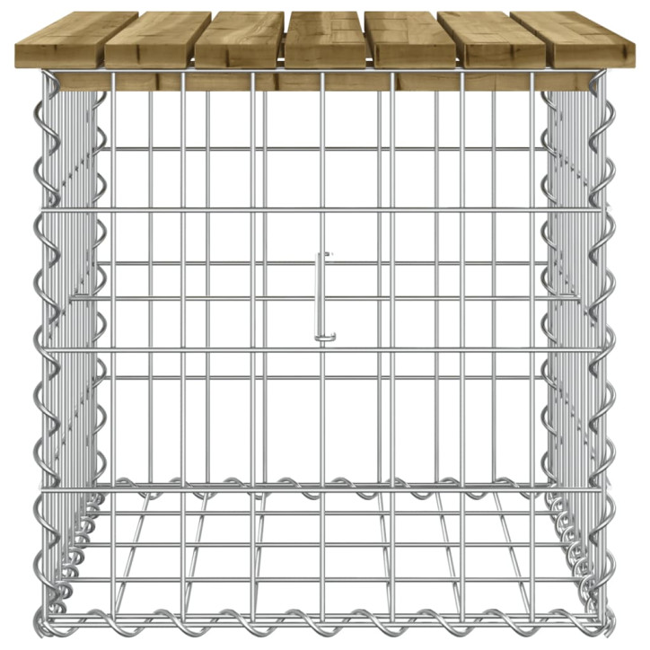 Sodo suoliukas, 43x44x42cm, impregnuota pušis, gabiono dizaino